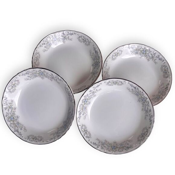 Vintage Norleans Fine China JAPAN Theresa Fruit Dessert Sauce Bowls (4) - Picture 3 of 15